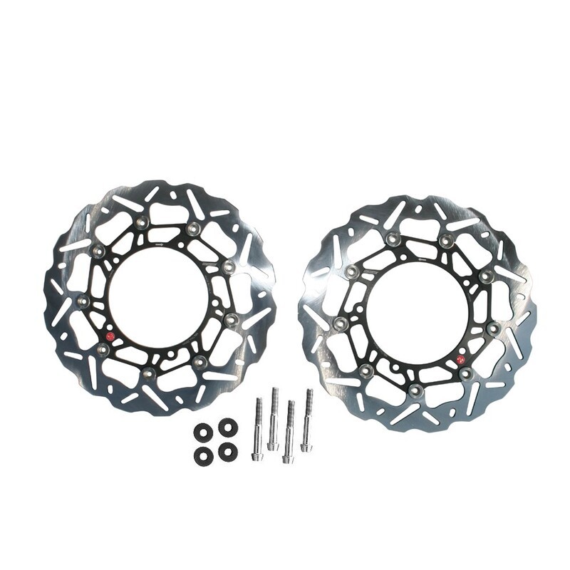 Kit Disque de frein Oversize BRAKING SK2 Racing Wave flottant - 320 OKWK01