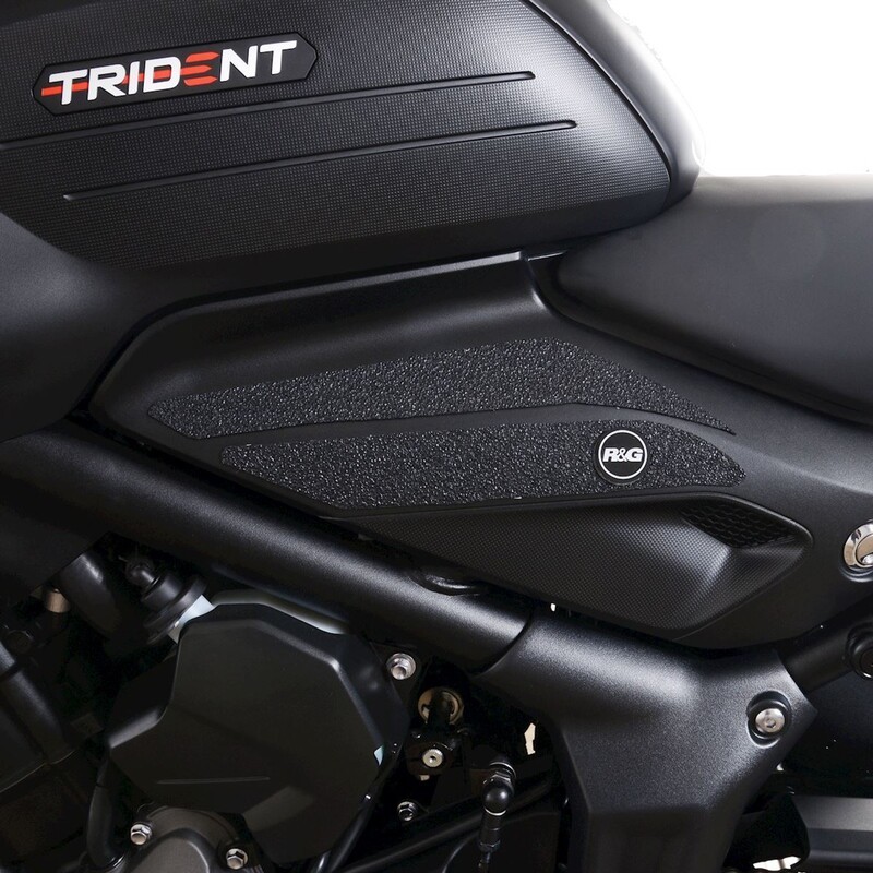 Kit grip de réservoir R&G RACING 4 pièces - noir Triumph Trident 660