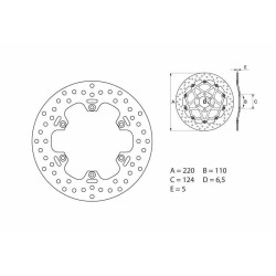 Disque de frein BREMBO Oro...