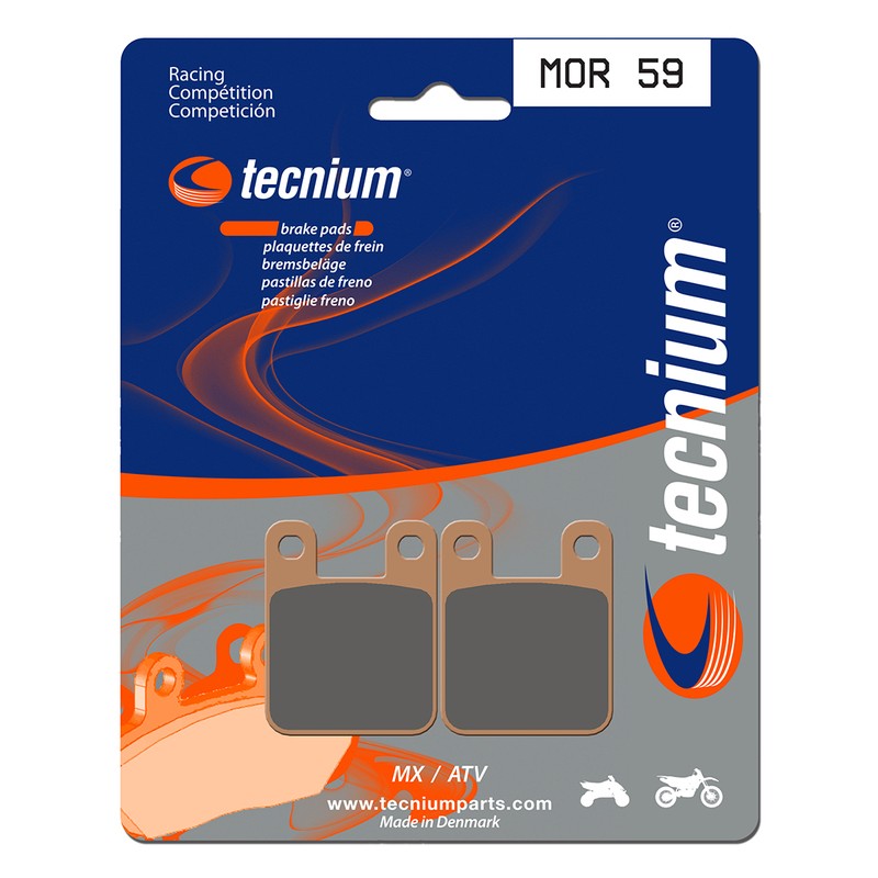 Plaquettes de frein TECNIUM Racing MX/Quad métal fritté - MOR59