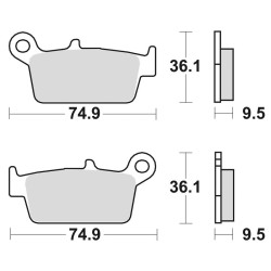 Plaquettes de frein BRAKING...