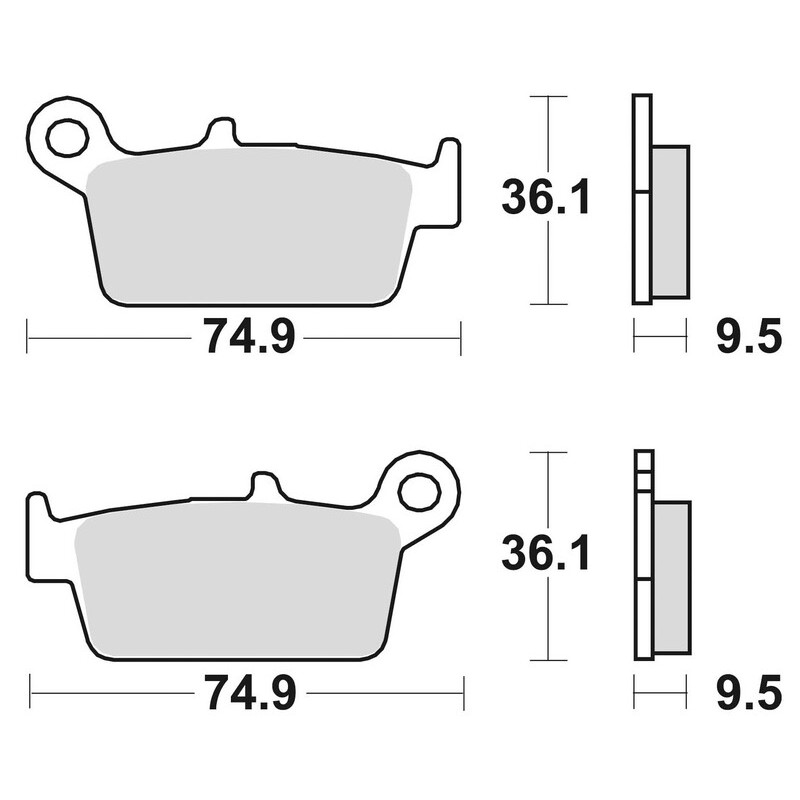 Plaquettes de frein BRAKING Off-Road/Quad métal fritté - 701CM44