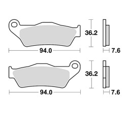 Plaquettes de frein BRAKING...