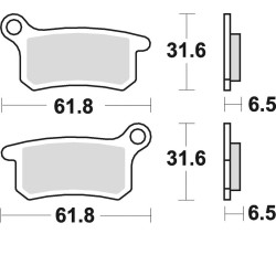 Plaquettes de frein BRAKING...