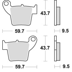 Plaquettes de frein BRAKING...