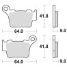 Plaquettes de frein BRAKING Off-Road métal fritté - 891CM46