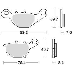 Plaquettes de frein BRAKING...