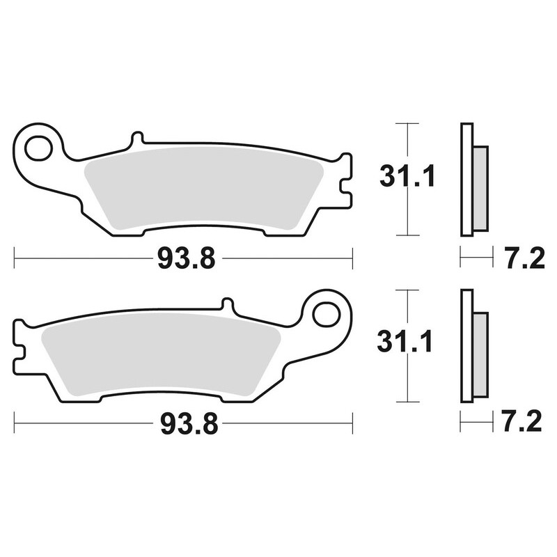 Plaquettes de frein BRAKING Off-Road métal fritté - 929CM46