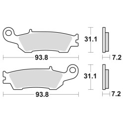 Plaquettes de frein BRAKING...