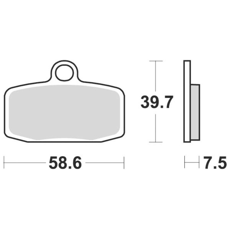 Plaquettes de frein BRAKING Off-Road/Quad métal fritté - 955CM44