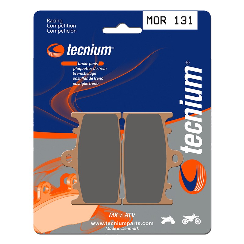 Plaquettes de frein TECNIUM Racing MX/Quad métal fritté - MOR131