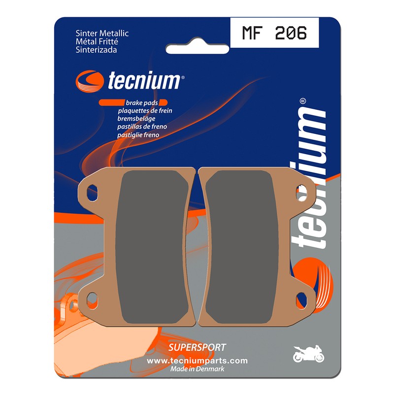 Plaquettes de frein TECNIUM Performance métal fritté - MF206