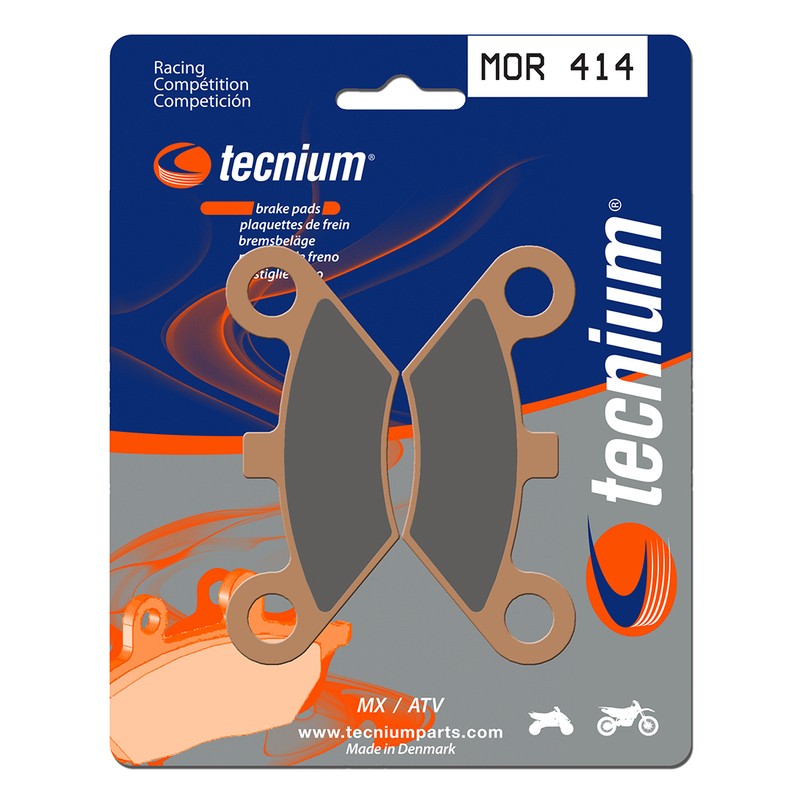 Plaquettes de frein TECNIUM Racing MX/Quad métal fritté - MOR414