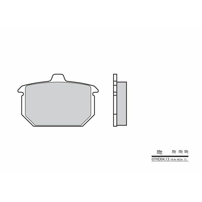 Plaquettes de frein BREMBO route carbone céramique - 07HD0413