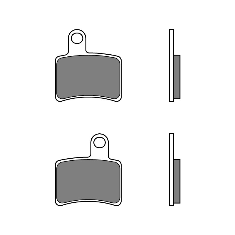 Plaquettes de frein BREMBO route carbone céramique - 07GR24CC