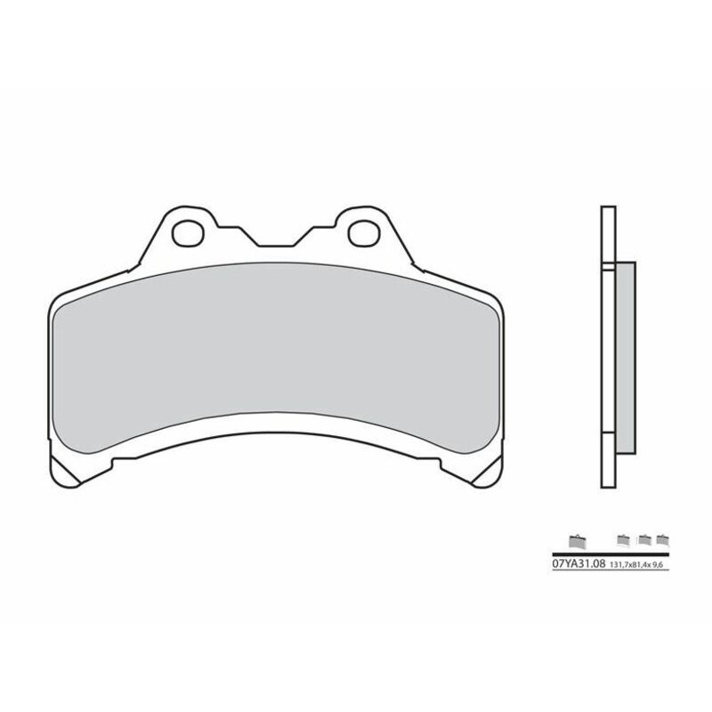 Plaquettes de frein BREMBO route carbone céramique - 07YA3108