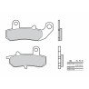 Plaquettes de frein BREMBO route métal fritté - 07SU17SP