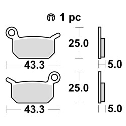 Plaquettes de frein BRAKING...