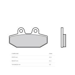 Plaquettes de frein BREMBO...