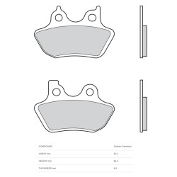 Plaquettes de frein BREMBO...