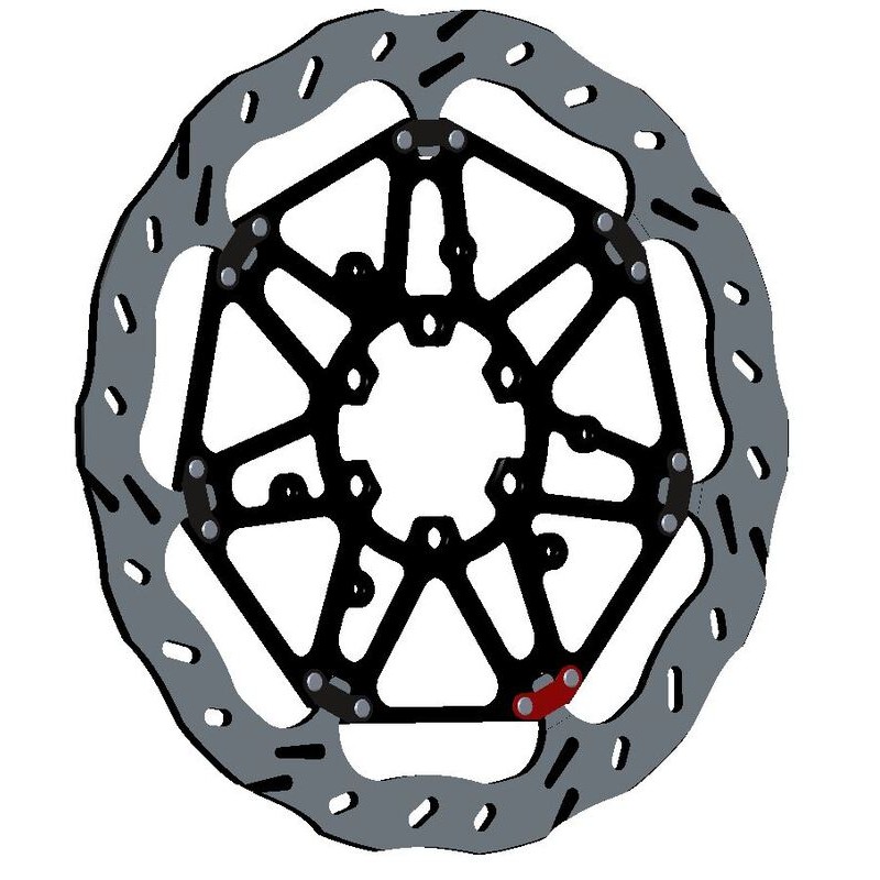 Disque de frein BRAKING Wave flottant - EP117L