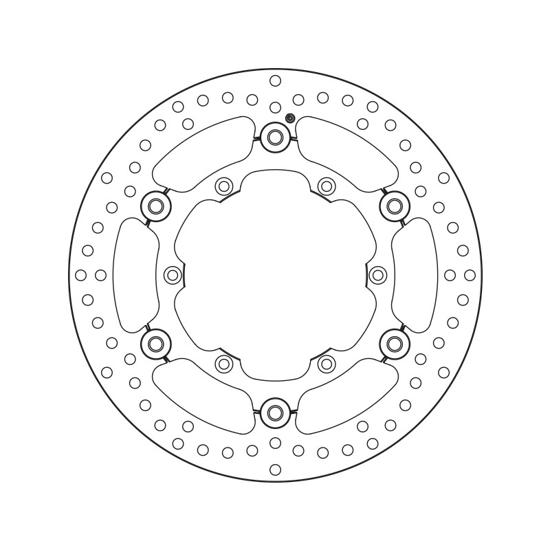 Disque de frein BREMBO Série Oro Flottant - 78B40848