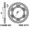 Couronne PBR acier standard 4731 - 525