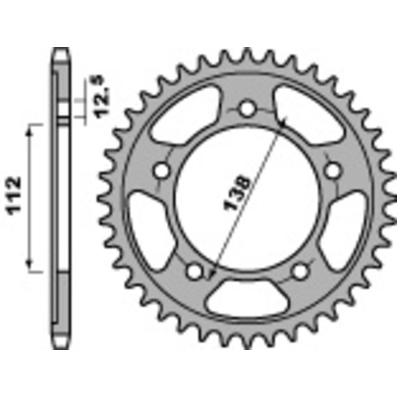 Couronne PBR acier standard 408 - 530