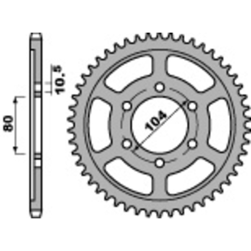 Couronne PBR acier standard 4359 - 525