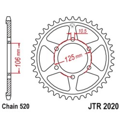 Couronne JT SPROCKETS acier...