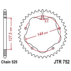 Couronne JT SPROCKETS acier...