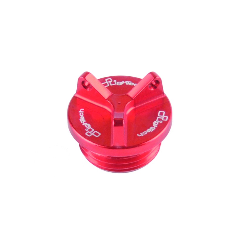 Bouchon de carter d'huile LIGHTECH 3 trous rouge M26 x 3