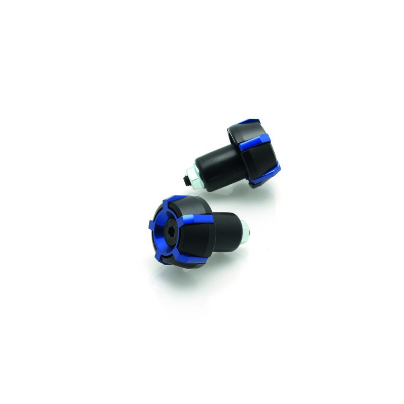 Embouts de guidon V PARTS Spark Ø18mm Noir/Bleu