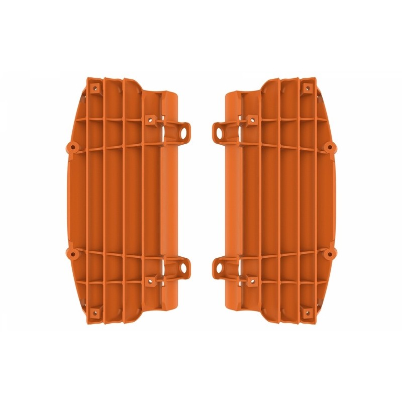 Cache radiateur POLISPORT orange KTM/HVA