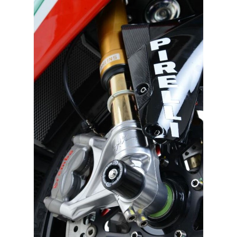 Protection de fourche R&G RACING noir MV Agusta Brutale R 1090