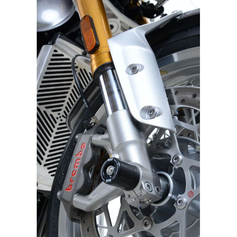 Protection de fourche R&G RACING noir Triumph Thruxton/Thruxton R