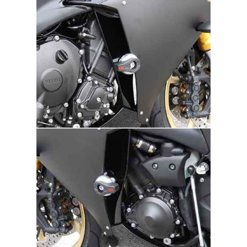 Kit fixation crash pad LSL pour YAMAHA YZF-R1 2009