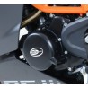 Couvre-carter gauche noir R&G RACING KTM RC125/200