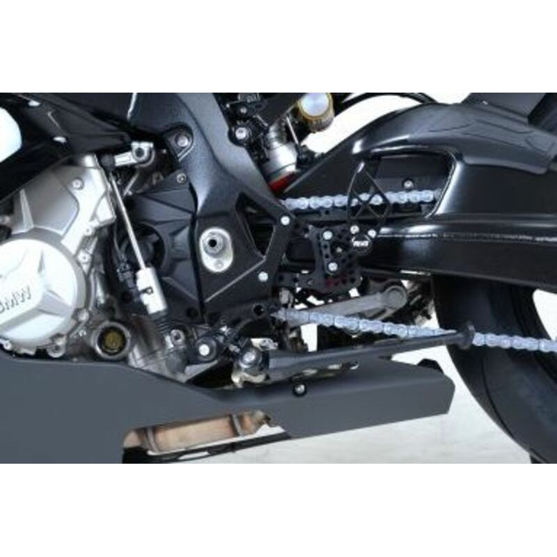 Commandes reculées multipositions R&G RACING noires BMW S1000RR