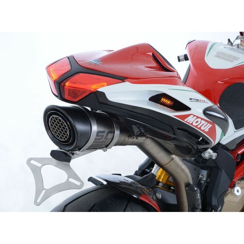 Support de plaque R&G RACING noir MV Agusta F4 RC