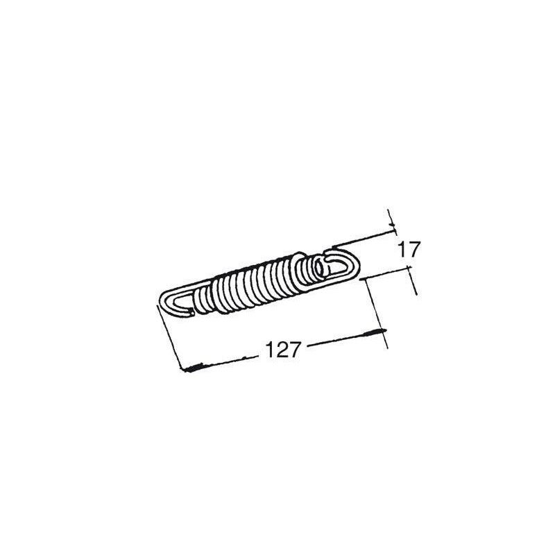 Jeu de 5 ressorts doublé BUZZETTI 127x17mm pour béquille centrale