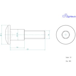 Vis LIGHTECH M6 X 25,5 Type...