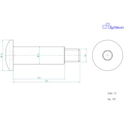 Vis LIGHTECH M6 X 30,5 Type...