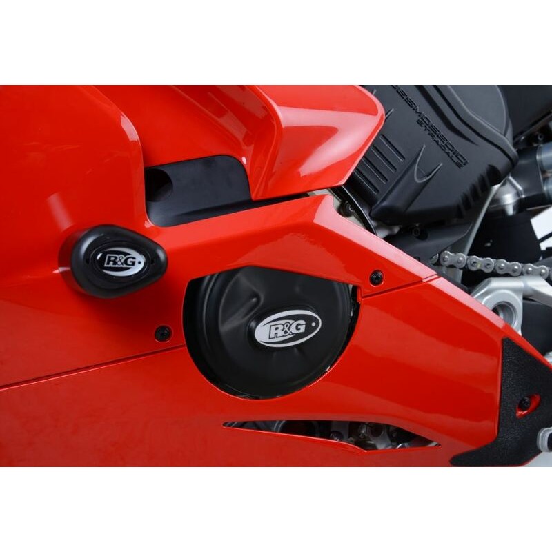 Couvre-carter d'alternateur R&G RACING noir Ducati Panigale V4/V4S