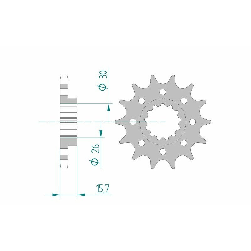 Pignon AFAM acier standard 20605 - 525