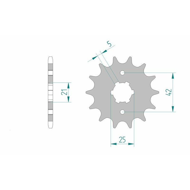 Pignon AFAM acier standard 21301 - 520