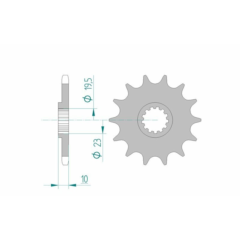 Pignon AFAM acier standard 22303 - 520