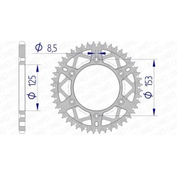 Couronne AFAM aluminium...